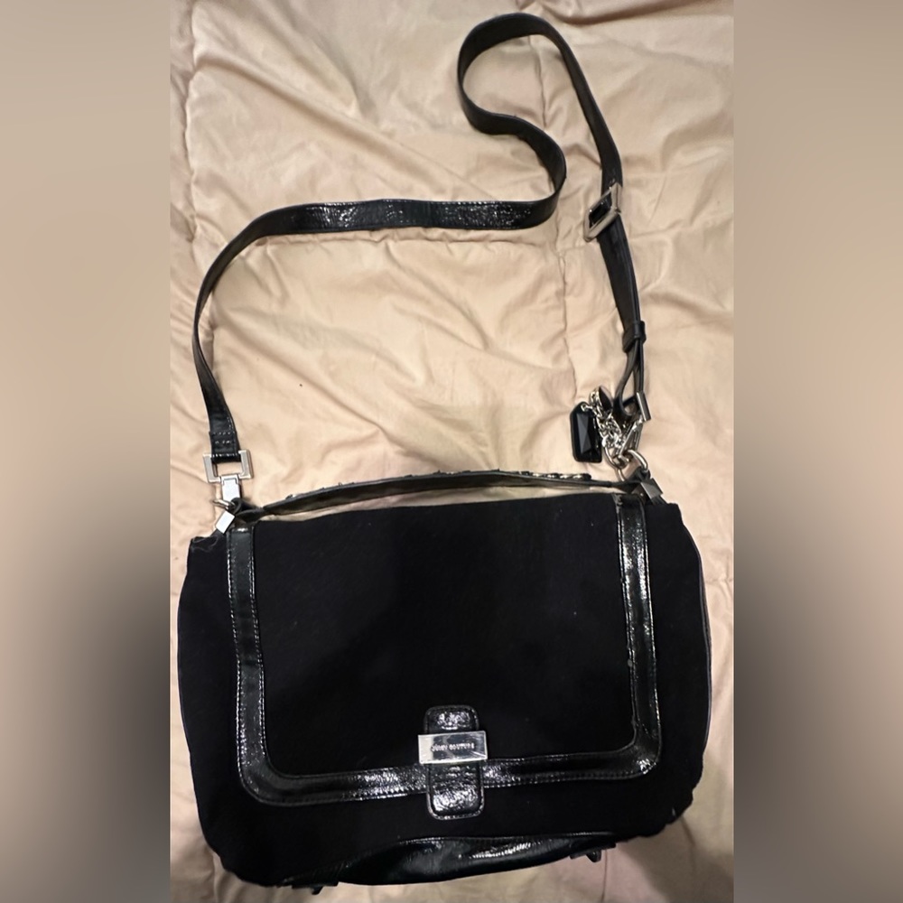 Juicy couture fabric bag with hardware